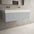 Raffinata Two Drawer Vanity Unit  With Beyondstone BLOC Double Basin - Light Concrete 1200mm
