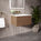 Raffinata One Drawer Vanity Unit  With Beyondstone Basin - Walnut 600mm