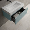 Raffinata One Drawer Vanity Unit With Beyondstone BLOC Basin - Matt Fjord 800mm image