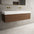 Raffinata Two Drawer Vanity Unit With Beyondstone BLOC Double Basin - Walnut 1400mm
