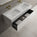Raffinata One Drawer Vanity Unit With Beyondstone Double BLOC Basin - Gloss White 1200mm