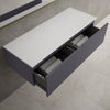 Raffinata Two Drawer Countertop Vanity Unit - Matt Graphite 1200mm image