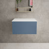 Raffinata Single Drawer Countertop Vanity Unit - Matt Navy 600mm image