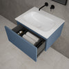 Raffinata One Drawer Vanity Unit  With Beyondstone Basin - Matt Navy 600mm image