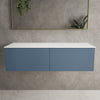 Raffinata Two Drawer Countertop Vanity Unit - Matt Navy 1200mm image