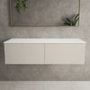 Raffinata Two Drawer Countertop Vanity Unit - Matt Cashmere 1200mm image