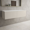 Raffinata Two Drawer Countertop Vanity Unit - Matt Cashmere 1200mm image