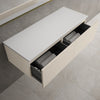 Raffinata Two Drawer Countertop Vanity Unit - Matt Cashmere 1200mm image