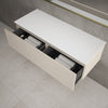 Raffinata Two Drawer Countertop Vanity Unit - Matt Cashmere 1200mm image