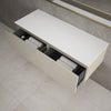 Raffinata Two Drawer Countertop Vanity Unit - Matt Stone 1200mm image