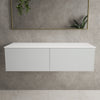 Raffinata Two Drawer Countertop Vanity Unit - Matt Dove 1200mm image