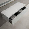 Raffinata Two Drawer Countertop Vanity Unit - Matt Dove 1200mm image