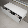 Raffinata Two Drawer Countertop Vanity Unit - Matt Dove 1200mm image