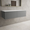 Raffinata Two Drawer Countertop Vanity Unit - Matt Dust 1200mm image