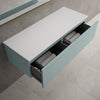 Raffinata Two Drawer Countertop Vanity Unit - Matt Fjord 1200mm image