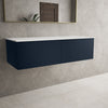 Raffinata Two Drawer Countertop Vanity Unit - Matt Indigo 1200mm image