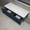 Raffinata Two Drawer Countertop Vanity Unit - Matt Indigo 1200mm image