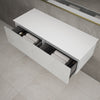 Raffinata Two Drawer Countertop Vanity Unit - Gloss Dove 1200mm image