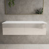 Raffinata Two Drawer Countertop Vanity Unit - Gloss Cashmere 1200mm image