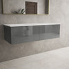 Raffinata Two Drawer Countertop Vanity Unit - Gloss Dust 1200mm image