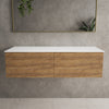 Raffinata Two Drawer Countertop Vanity Unit - Oak 1200mm image