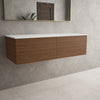 Raffinata Two Drawer Countertop Vanity Unit - Walnut 1200mm image