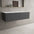 Raffinata Two Drawer Countertop Vanity Unit - Dark Concrete 1200mm