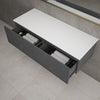 Raffinata Two Drawer Countertop Vanity Unit - Dark Concrete 1200mm image