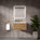 Raffinata One Drawer Vanity Unit  With Beyondstone Basin - Oak 600mm