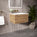 Raffinata One Drawer Vanity Unit  With Beyondstone Basin - Oak 600mm