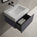 Raffinata One Drawer Vanity Unit  With Beyondstone BLOC Basin - Matt Graphite 600mm