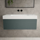 Raffinata One Drawer Vanity Unit With Beyondstone BLOC Basin - Matt Dark Green 1000mm image