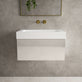 Raffinata One Drawer Vanity Unit  With Beyondstone BLOC Basin - Gloss Cashmere 700mm image