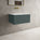 Raffinata One Drawer Vanity Unit  With Beyondstone Basin - Matt Dark Green 700mm