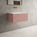 Raffinata One Drawer Vanity Unit  With Beyondstone Basin - Matt Pink 700mm