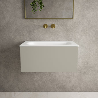 Raffinata One Drawer Vanity Unit  With Beyondstone Basin - Matt Stone 700mm