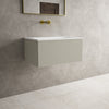 Raffinata One Drawer Vanity Unit  With Beyondstone Basin - Matt Stone 700mm image