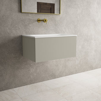Raffinata One Drawer Vanity Unit  With Beyondstone Basin - Matt Stone 700mm