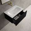 Raffinata One Drawer Vanity Unit  With Beyondstone Basin - Matt Black 700mm image