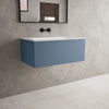 Raffinata One Drawer Vanity Unit With Beyondstone Basin - Matt Navy 800mm image