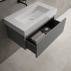 Raffinata One Drawer Vanity Unit With Beyondstone BLOC Basin - Matt Dust 800mm image