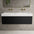 Raffinata One Drawer Vanity Unit With Beyondstone Double BLOC Basin - Matt Black 1200mm