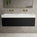 Raffinata One Drawer Vanity Unit With Beyondstone Double BLOC Basin - Matt Black 1200mm