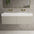 Raffinata Two Drawer Vanity Unit  With Beyondstone BLOC Double Basin - Matt Stone 1200mm