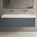 Scanalato Double Drawer Vanity Unit With Beyondstone BLOC Double Basin - Anthracite 1400mm