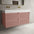 Scanalato Four Drawer Vanity Unit With Beyondstone BLOC Double Basin - Dusky Pink 1200mm