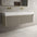 Scanalato Double Drawer Vanity Unit With Beyondstone BLOC Double Basin - Soft Taupe 1400mm