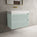 Scanalato Double Drawer Vanity Unit  With Beyondstone BLOC Basin - Peppermint 800mm