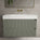 Scanalato Double Drawer Vanity Unit  With Beyondstone BLOC Basin - Pistachio 1000mm