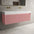 Scanalato Double Drawer Vanity Unit With Beyondstone BLOC Double Basin - Dusky Pink 1400mm